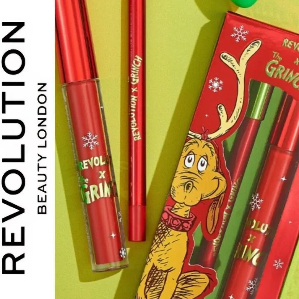 Revolution‎ Beauty X The Grinch I'm Only Talking To My Dog Today Lip Kit